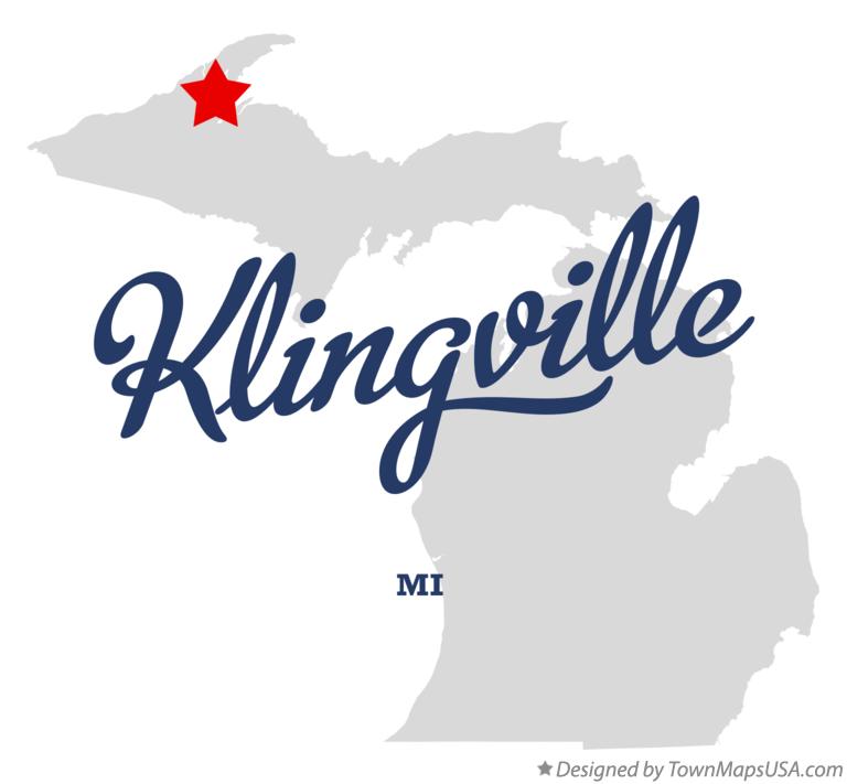 Map of Klingville Michigan MI