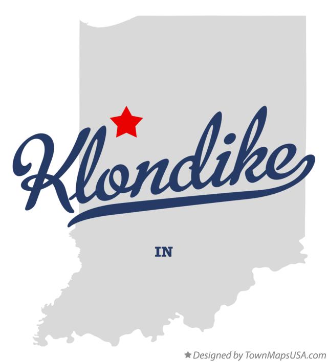 Map of Klondike Indiana IN