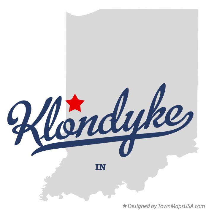 Map of Klondyke Indiana IN