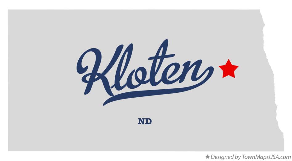 Map of Kloten North Dakota ND