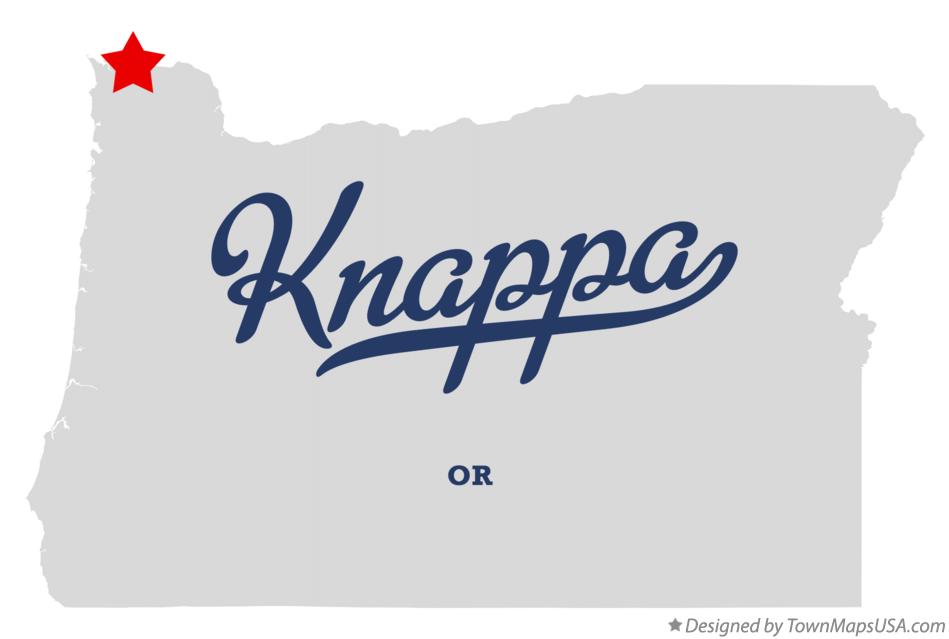 Map of Knappa Oregon OR