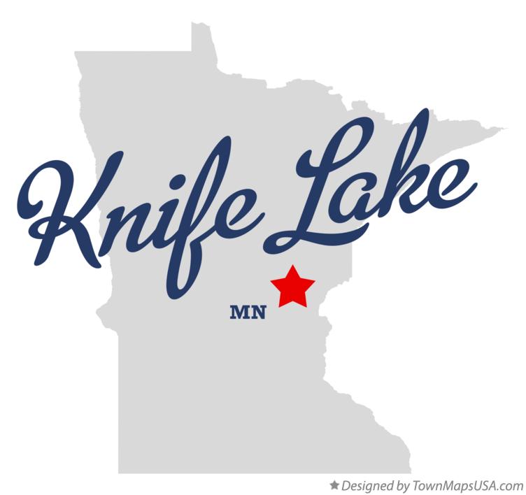 Map of Knife Lake Minnesota MN