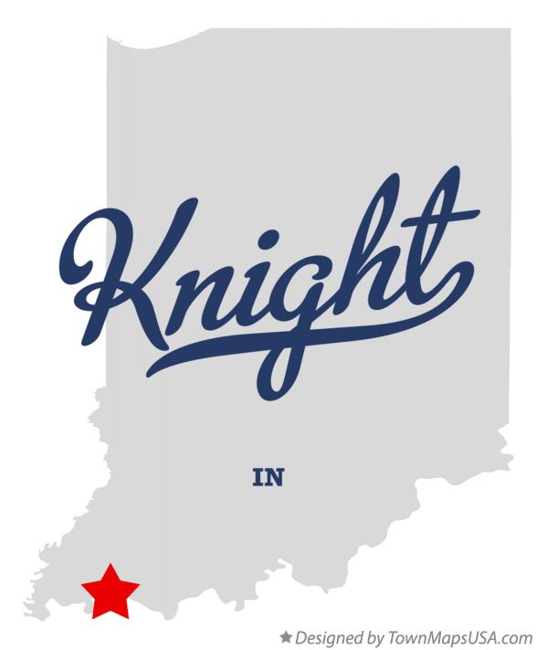 Map of Knight Indiana IN