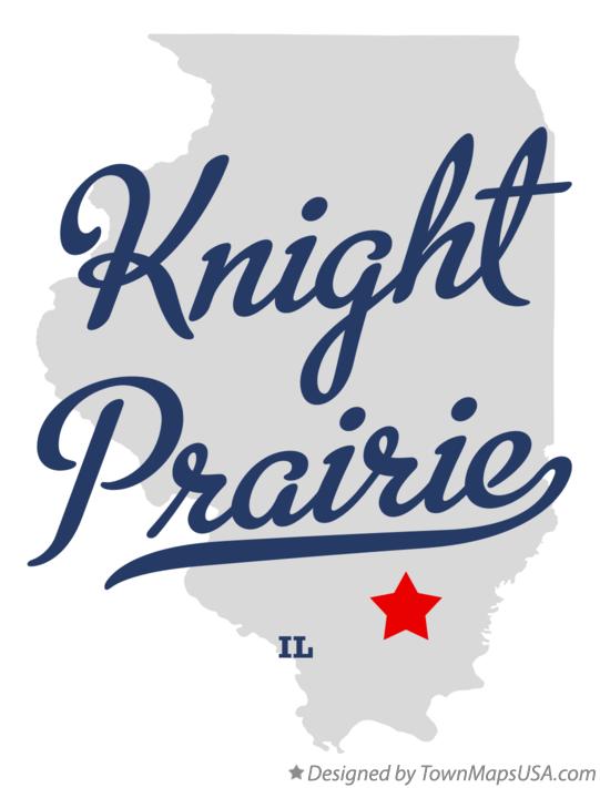 Map of Knight Prairie Illinois IL