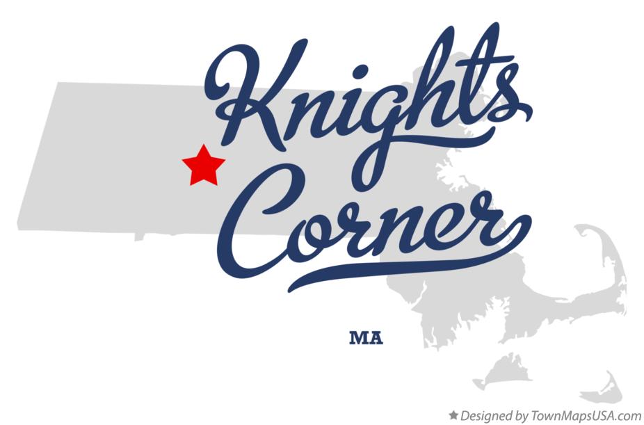 Map of Knights Corner Massachusetts MA