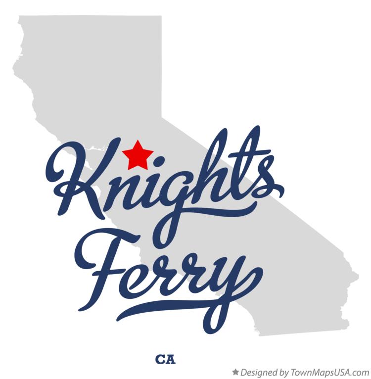 Map of Knights Ferry California CA