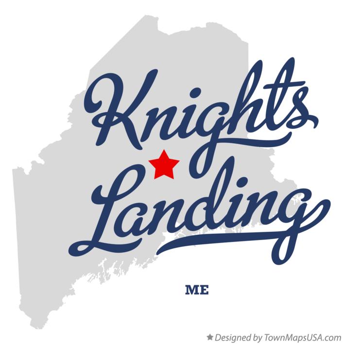 Map of Knights Landing Maine ME