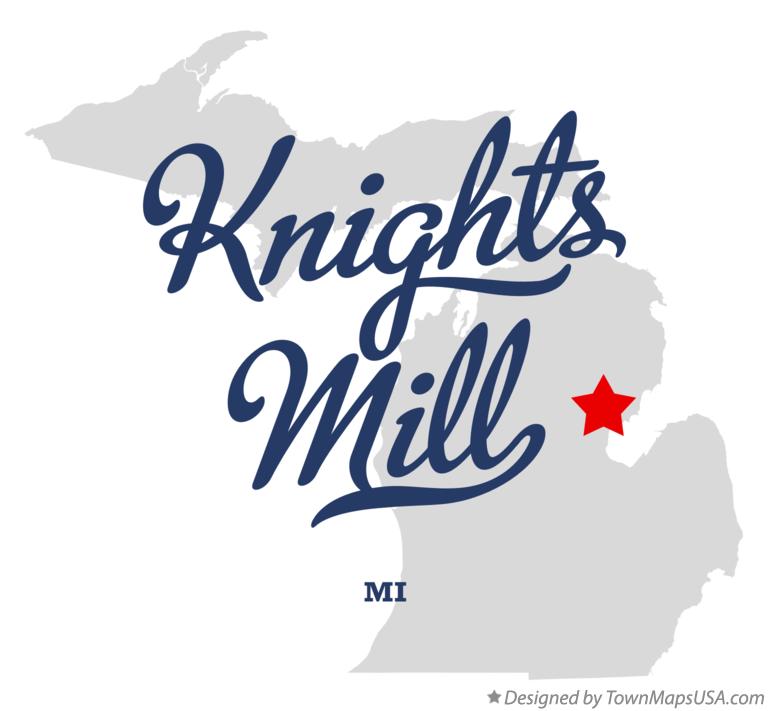 Map of Knights Mill Michigan MI