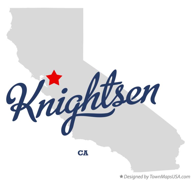 Map of Knightsen California CA