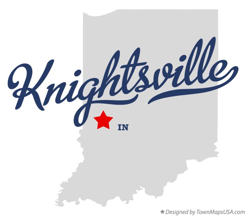 Map of Knightsville Indiana IN