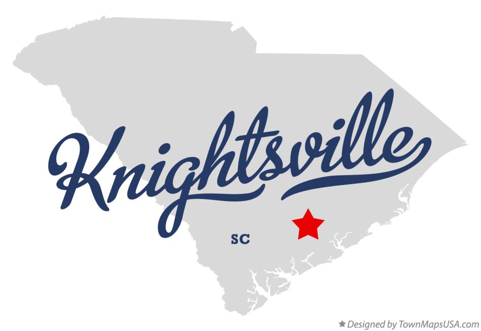 Map of Knightsville South Carolina SC