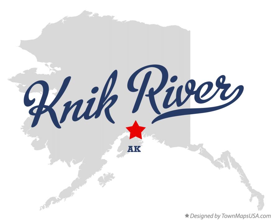 Map of Knik River Alaska AK
