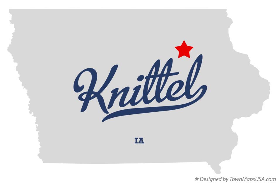 Map of Knittel Iowa IA