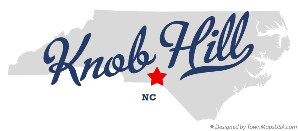Map of Knob Hill North Carolina NC
