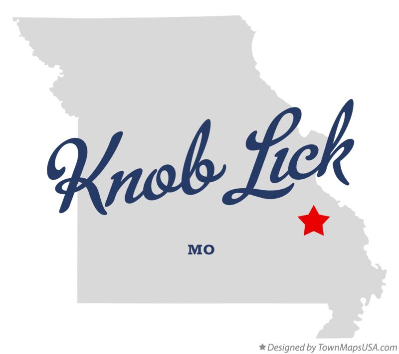 Map of Knob Lick Missouri MO