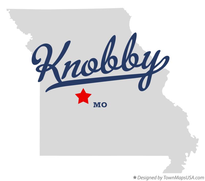 Map of Knobby Missouri MO