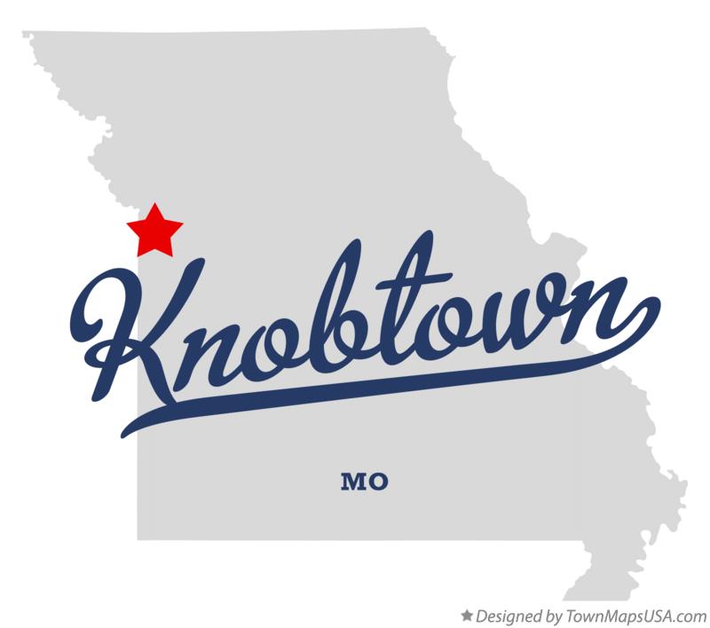 Map of Knobtown Missouri MO