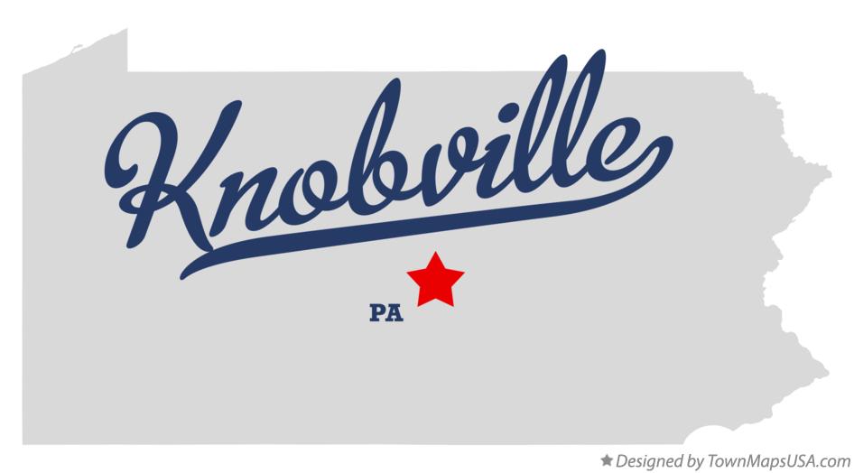 Map of Knobville Pennsylvania PA