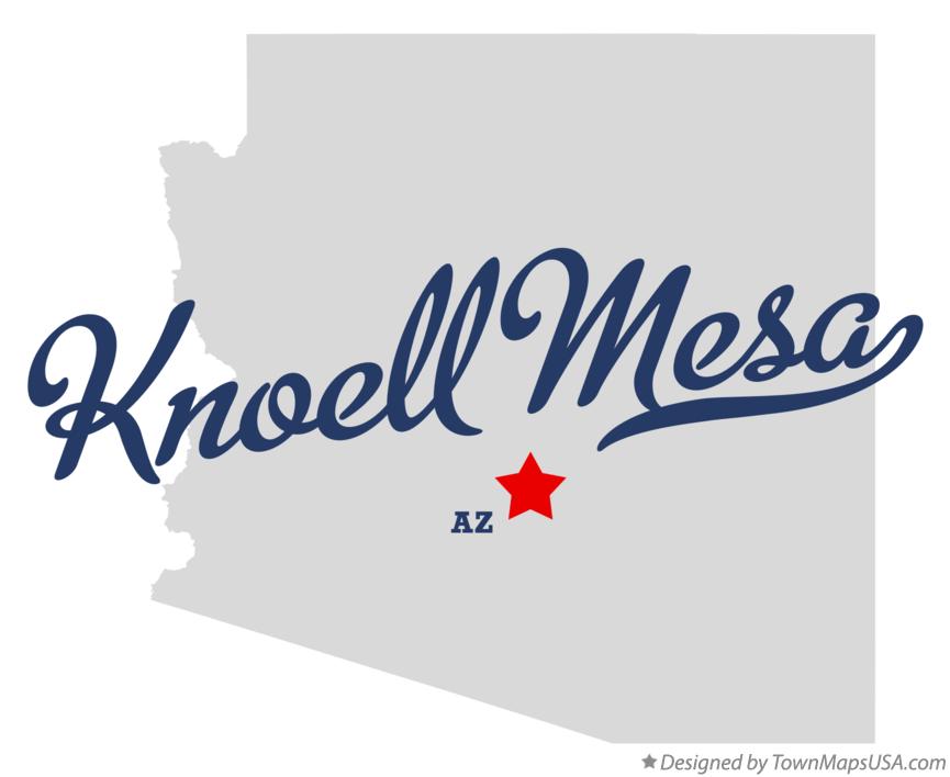 Map of Knoell Mesa Arizona AZ
