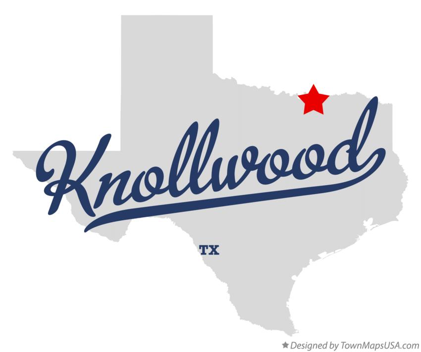 Map of Knollwood Texas TX