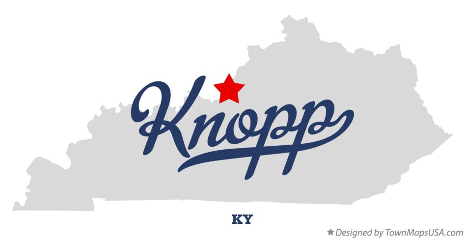 Map of Knopp Kentucky KY