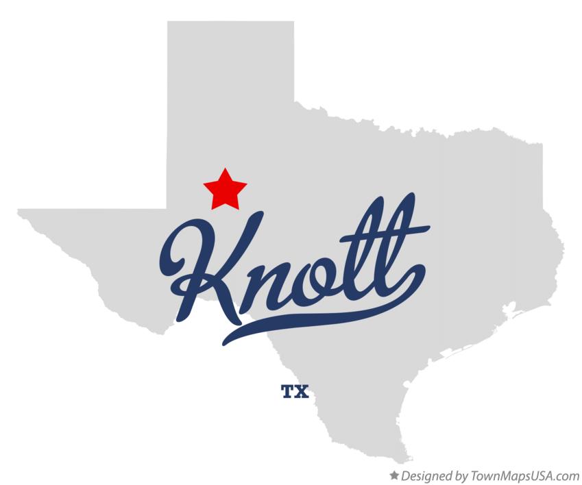 Map of Knott Texas TX