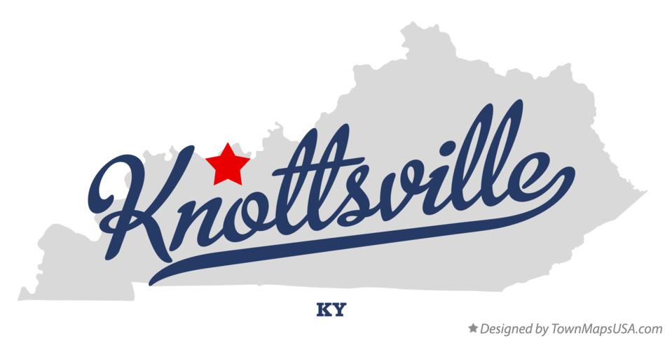 Map of Knottsville Kentucky KY