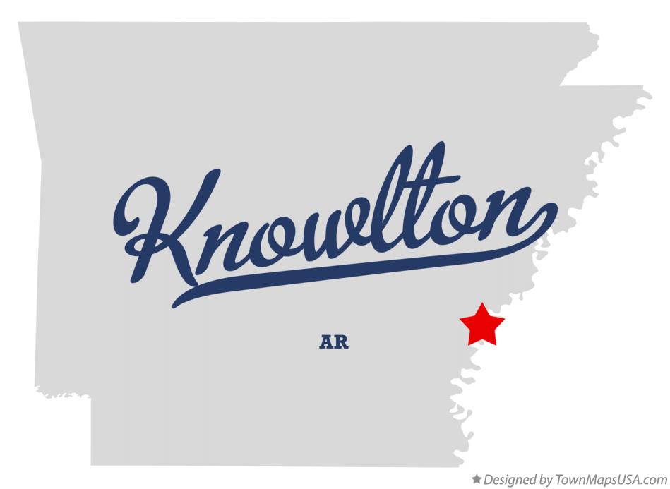 Map of Knowlton Arkansas AR