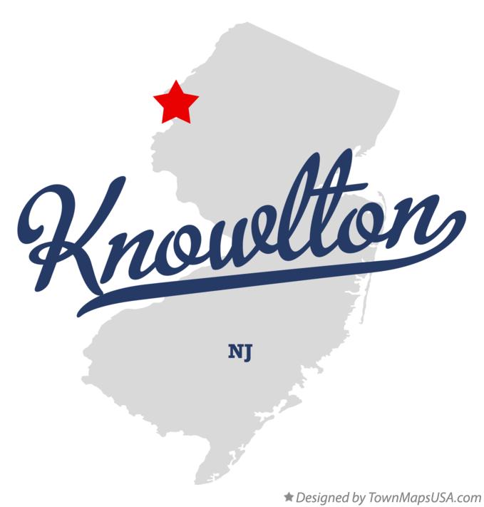 Map of Knowlton New Jersey NJ