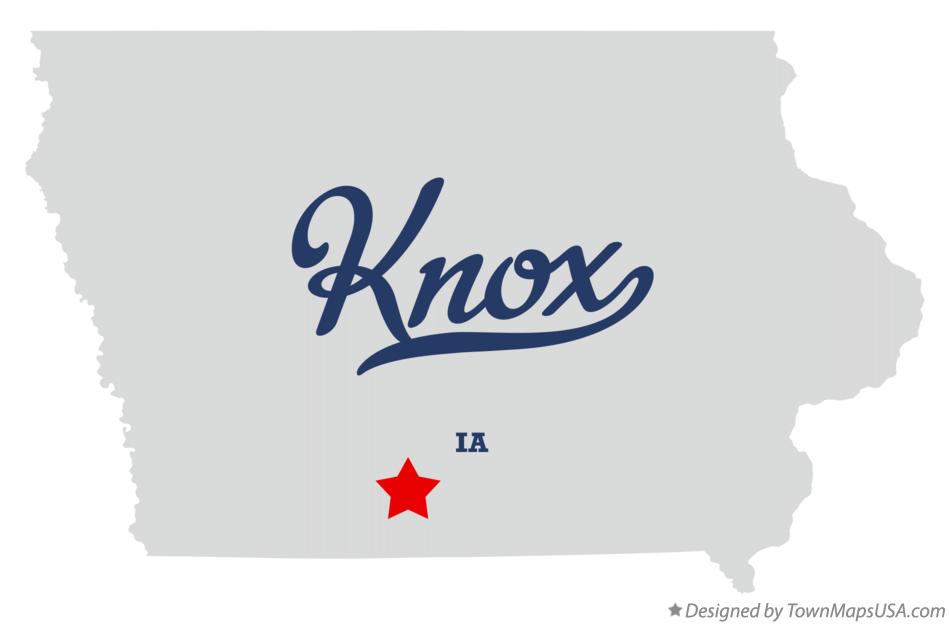 Map of Knox Iowa IA