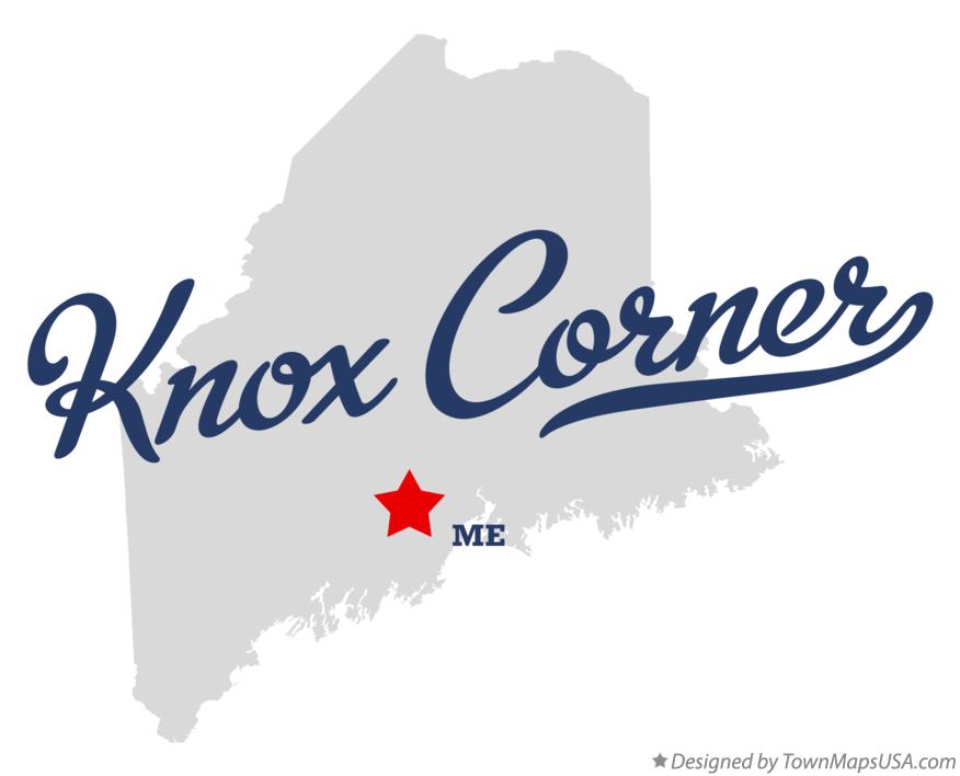 Map of Knox Corner Maine ME
