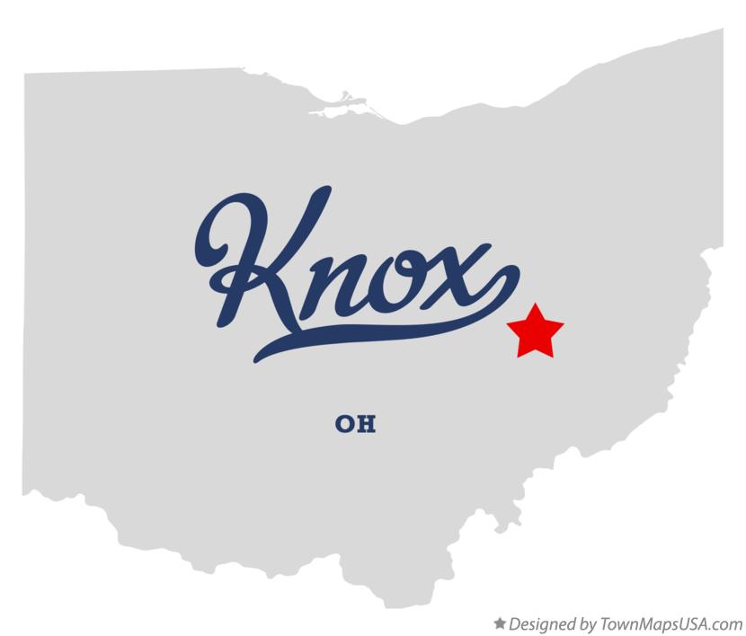 Map of Knox Ohio OH