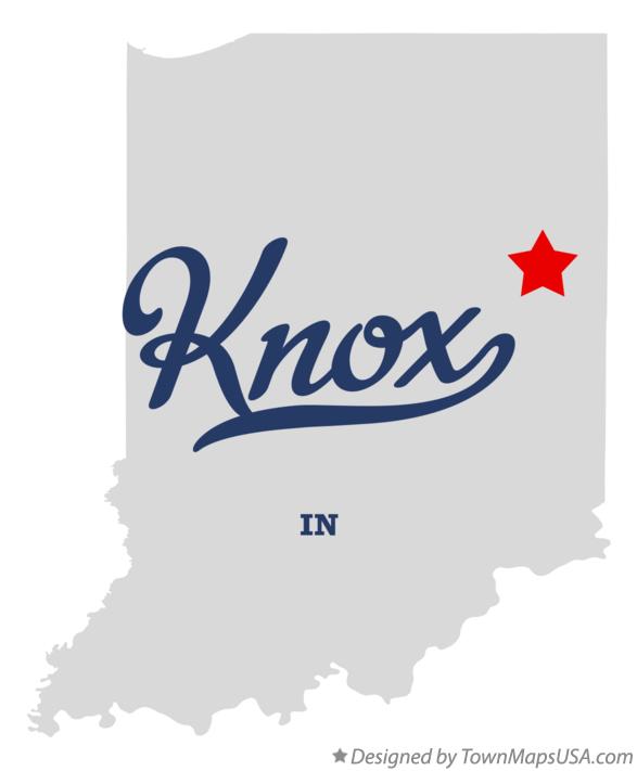 Map of Knox Indiana IN