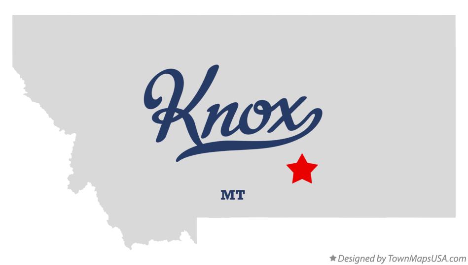 Map of Knox Montana MT