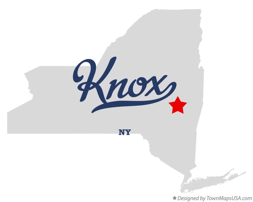 Map of Knox New York NY