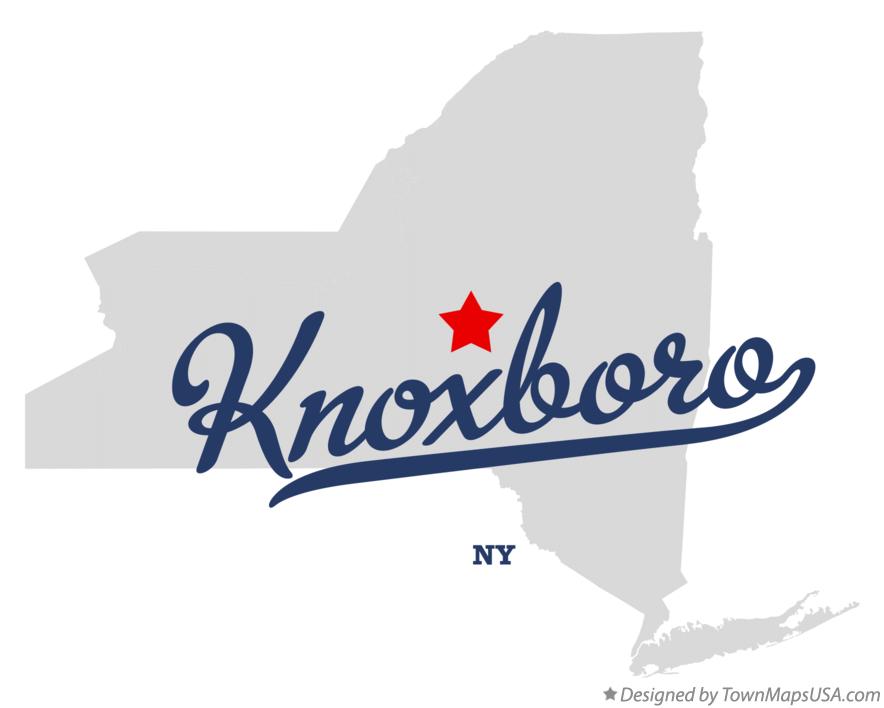 Map of Knoxboro New York NY