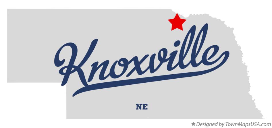 Map of Knoxville Nebraska NE