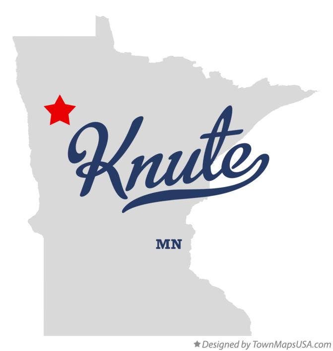 Map of Knute Minnesota MN