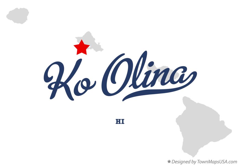 Map of Ko Olina Hawaii HI
