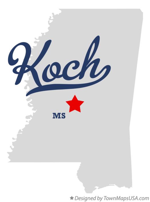 Map of Koch Mississippi MS