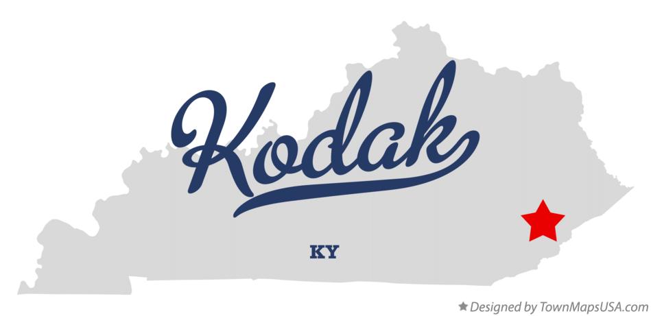 Map of Kodak Kentucky KY