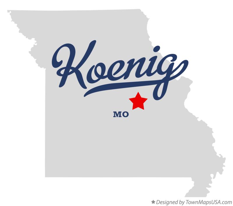 Map of Koenig Missouri MO
