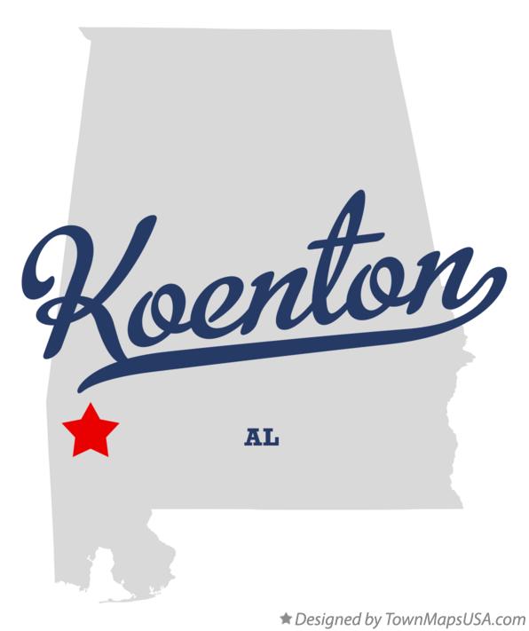Map of Koenton Alabama AL