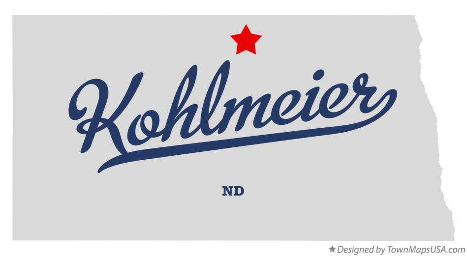 Map of Kohlmeier North Dakota ND