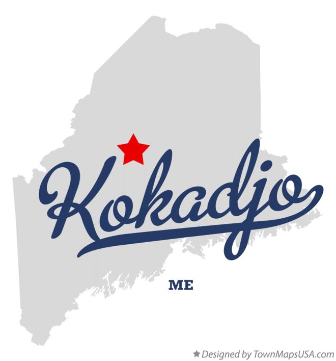 Map of Kokadjo Maine ME