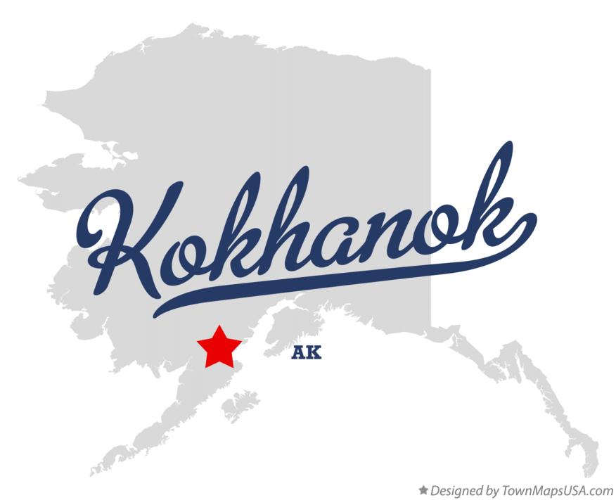 Map of Kokhanok Alaska AK