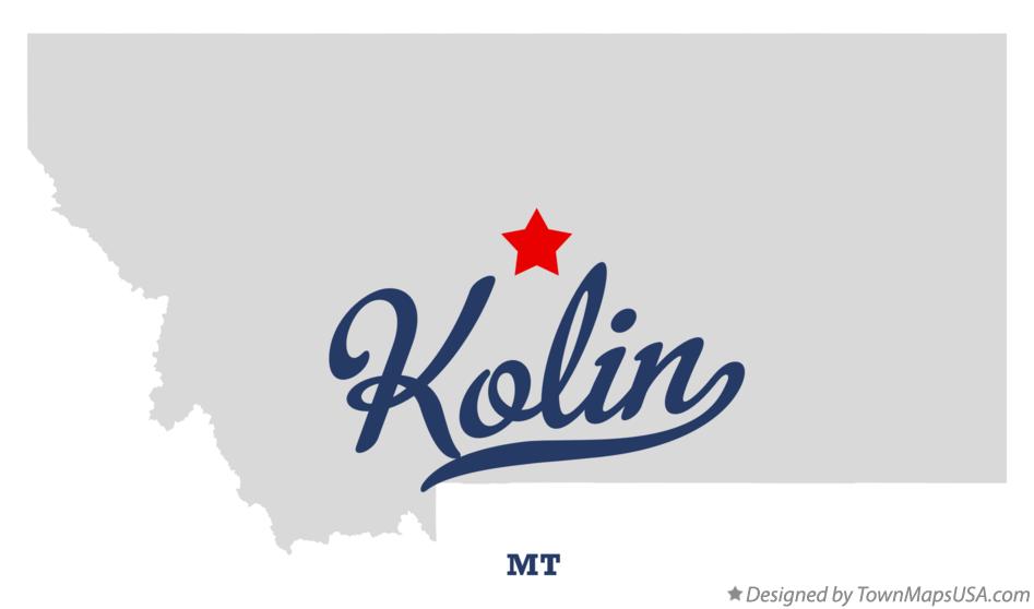 Map of Kolin Montana MT