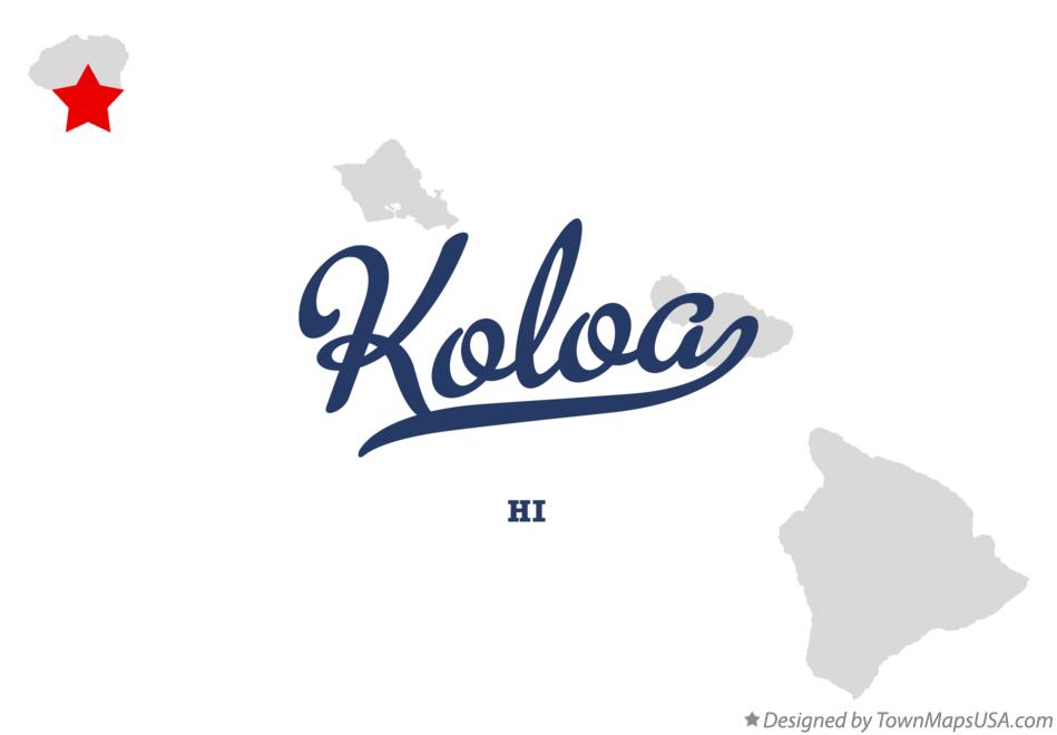 Map of Kōloa Hawaii HI