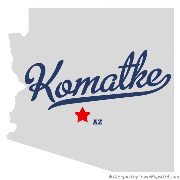 Map of Komatke Arizona AZ