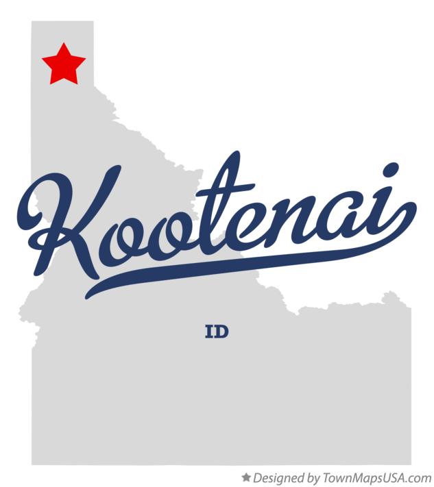 Map of Kootenai Idaho ID